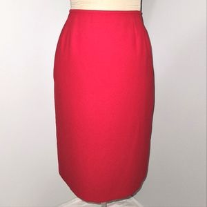 Pretty red straight skirt